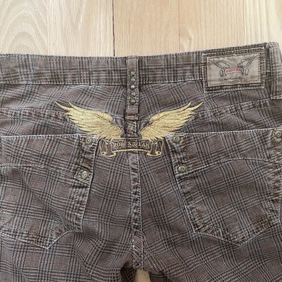 Fine Plaid, Brown "Robin's Jean" Women's Jeans - Picture 4 of 4